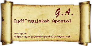 Györgyjakab Apostol névjegykártya